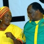 Manifesto2009_National Treasurer, Mrs Thandi Nontenja and Deputy-President, Mr Ntopile Kganyago