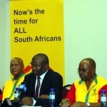 Manifesto2009_press conference_flrt_Mr Henie Lombard, Mr Zolisa Lavisa, Mr Holomisa, Mr George Madikaza, Mr Luzuko Luwaca